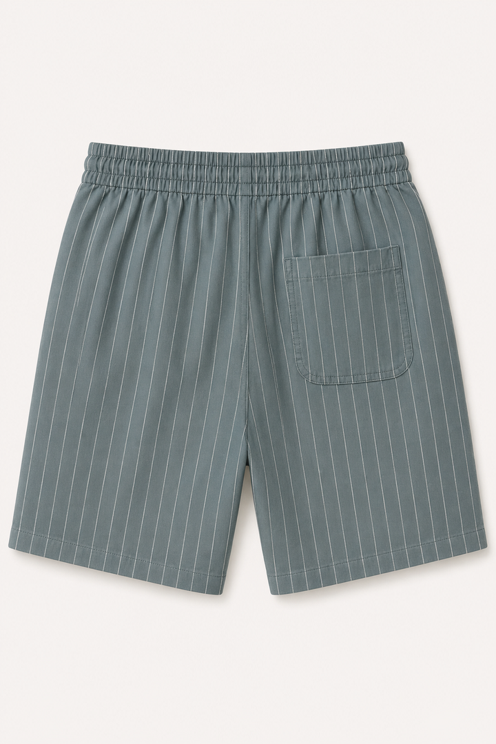 Linnen casual herenbroek met elastisch koord in de taille - Levin