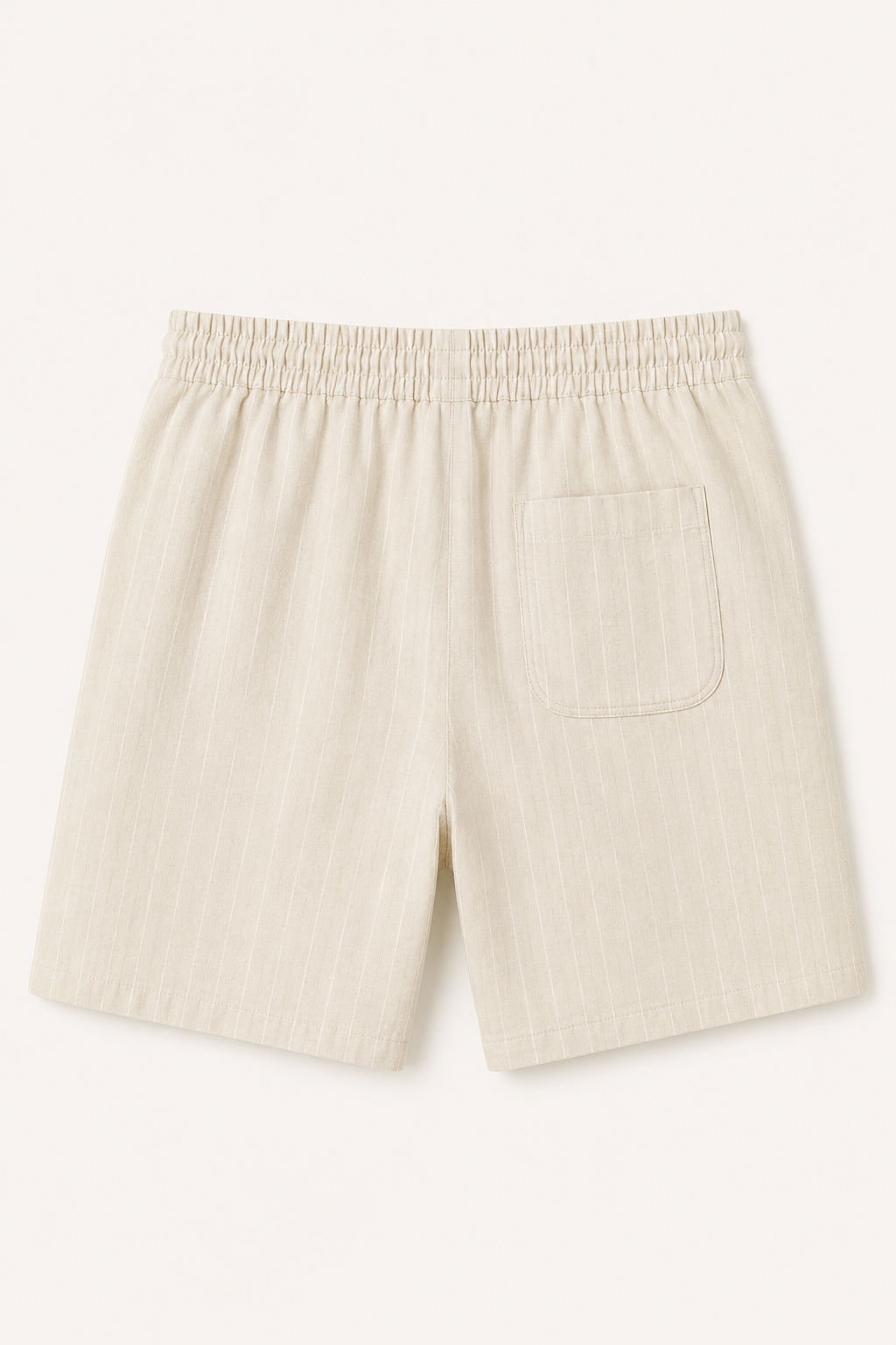 Linnen casual herenbroek met elastisch koord in de taille - Levin