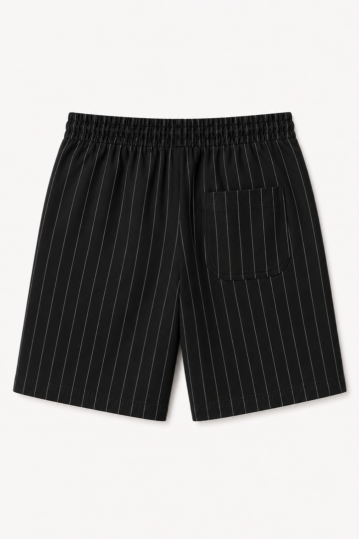 Linnen casual herenbroek met elastisch koord in de taille - Levin