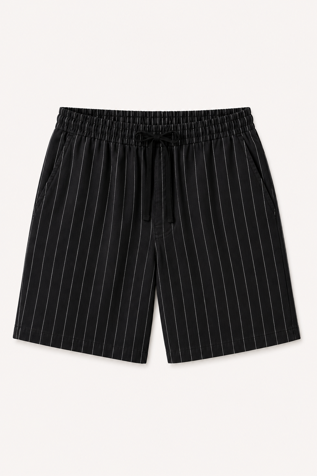 Linnen casual herenbroek met elastisch koord in de taille - Levin