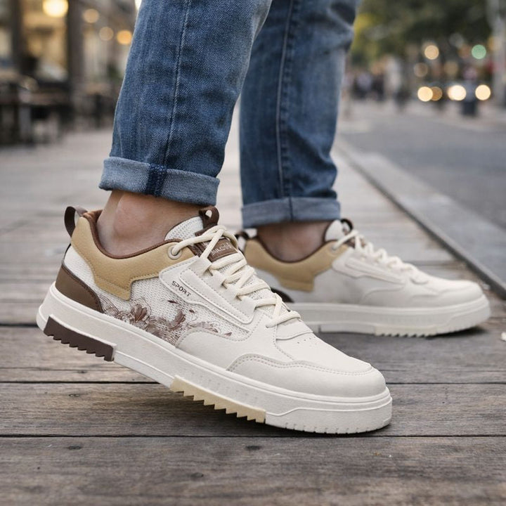 Heren sportschoenen met geweven mesh panelen - Bjarnulf