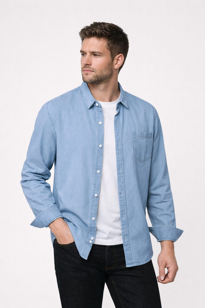 Heren casual button down overhemd - Dieter