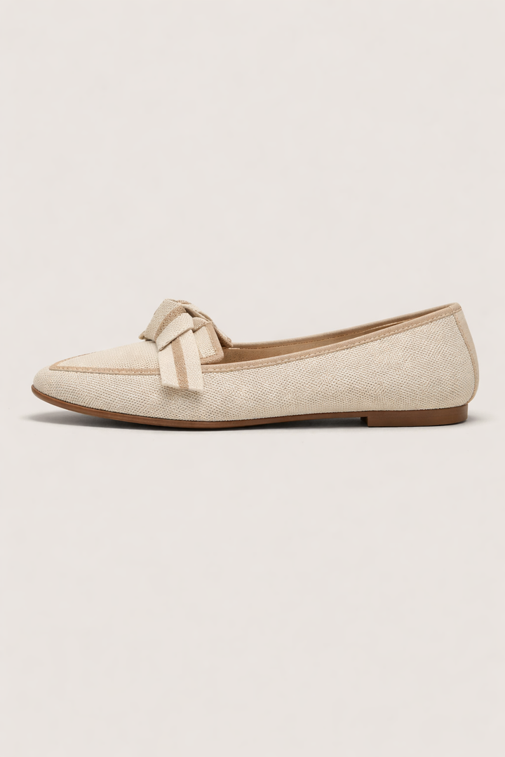 Platte schoenen met geweven strik - Selena