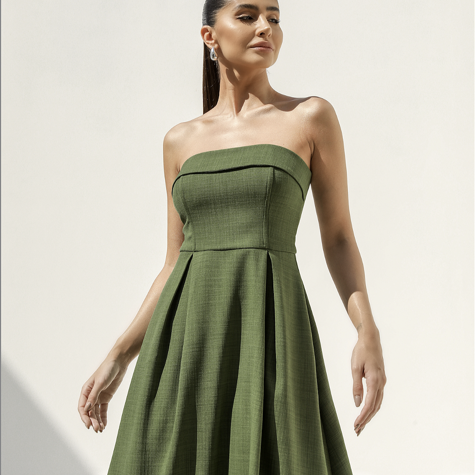 Ursula - Elegante strapless jurk