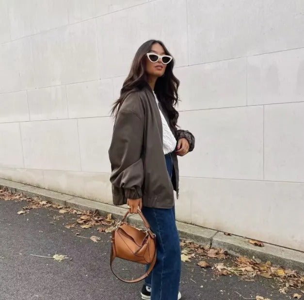 Lichtgewicht oversized bomberjack voor dames - Misty