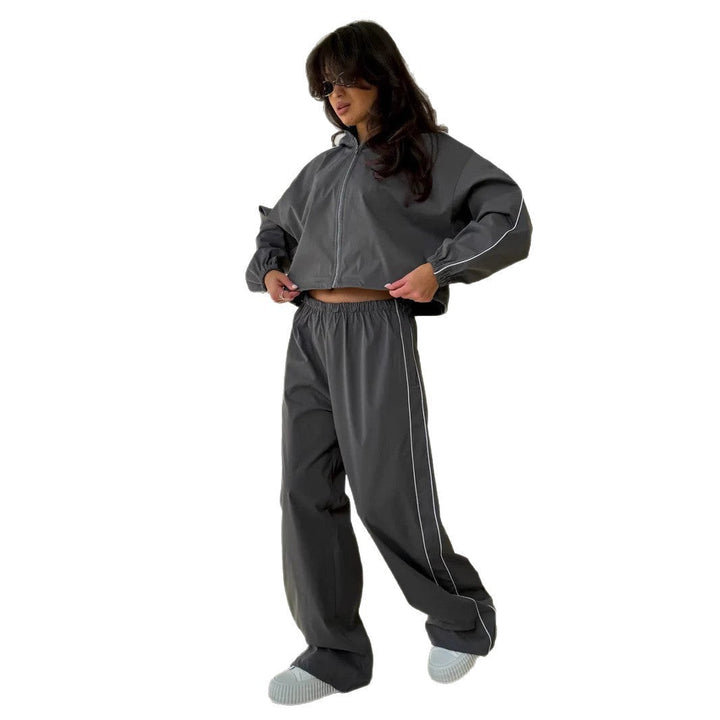 Sportief setje met jasje en wijde broek - Giada