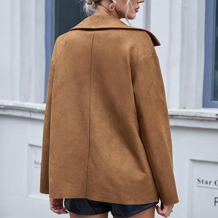 Damesjack van suède met knopen - Valay