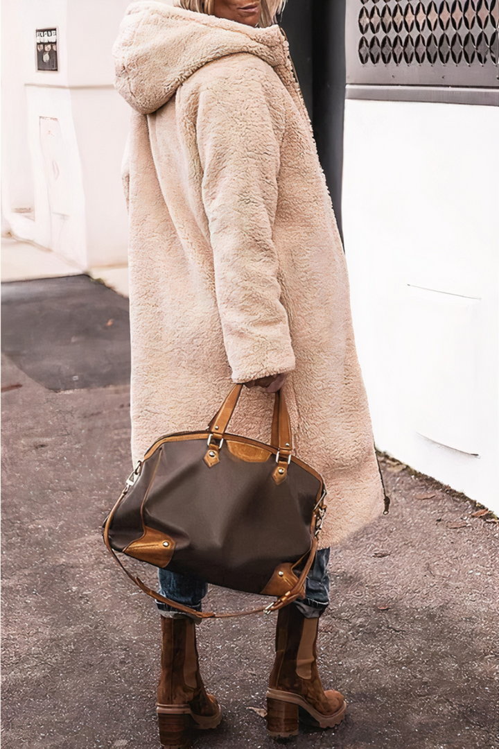 Lange gewatteerde jas met warme binnenvoering - Greta