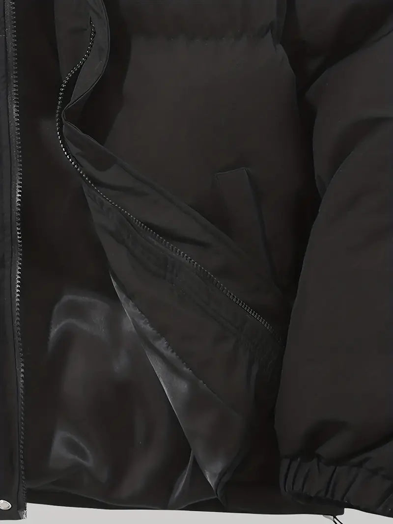 Korte gewatteerde jas met capuchon - Stilla