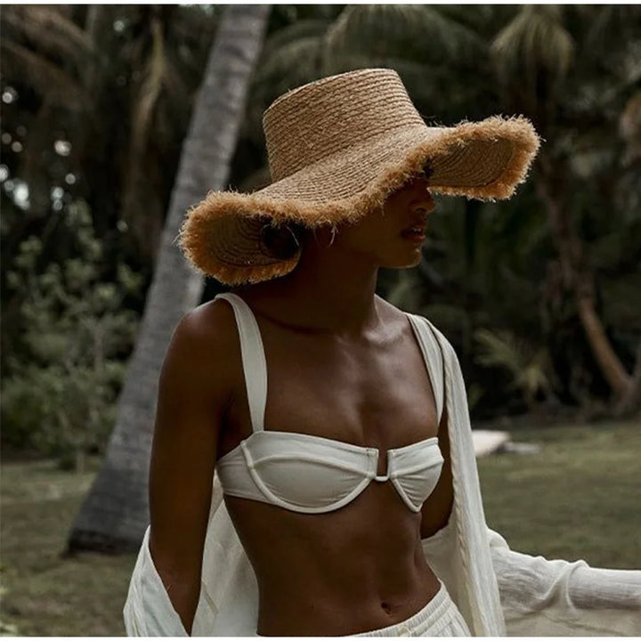 Grote emmer hoed zomer zon mode