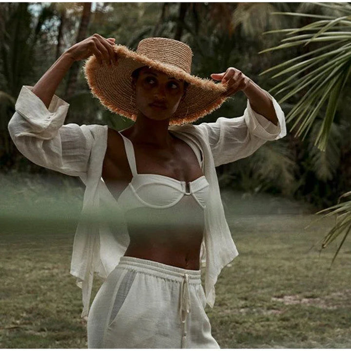 Grote emmer hoed zomer zon mode