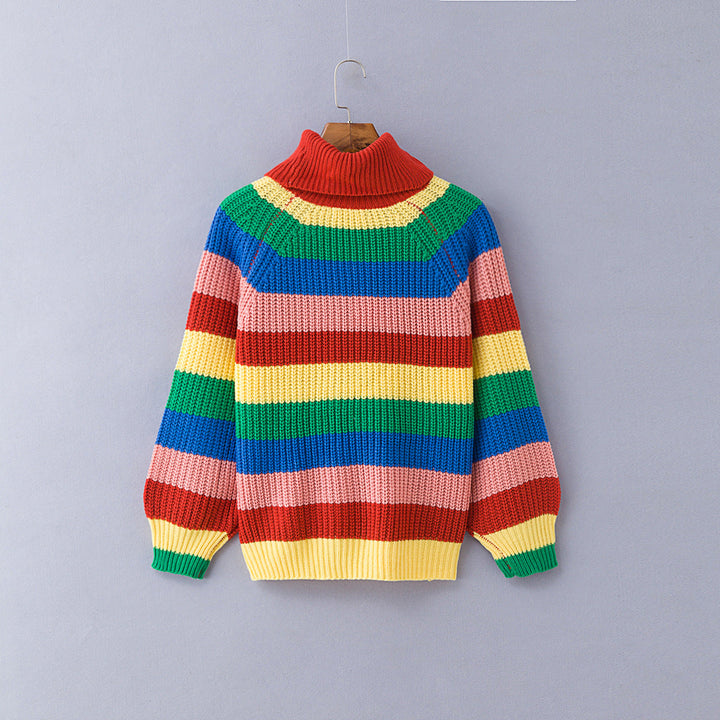 Desirée - Trui met regenboogstreep voor dames