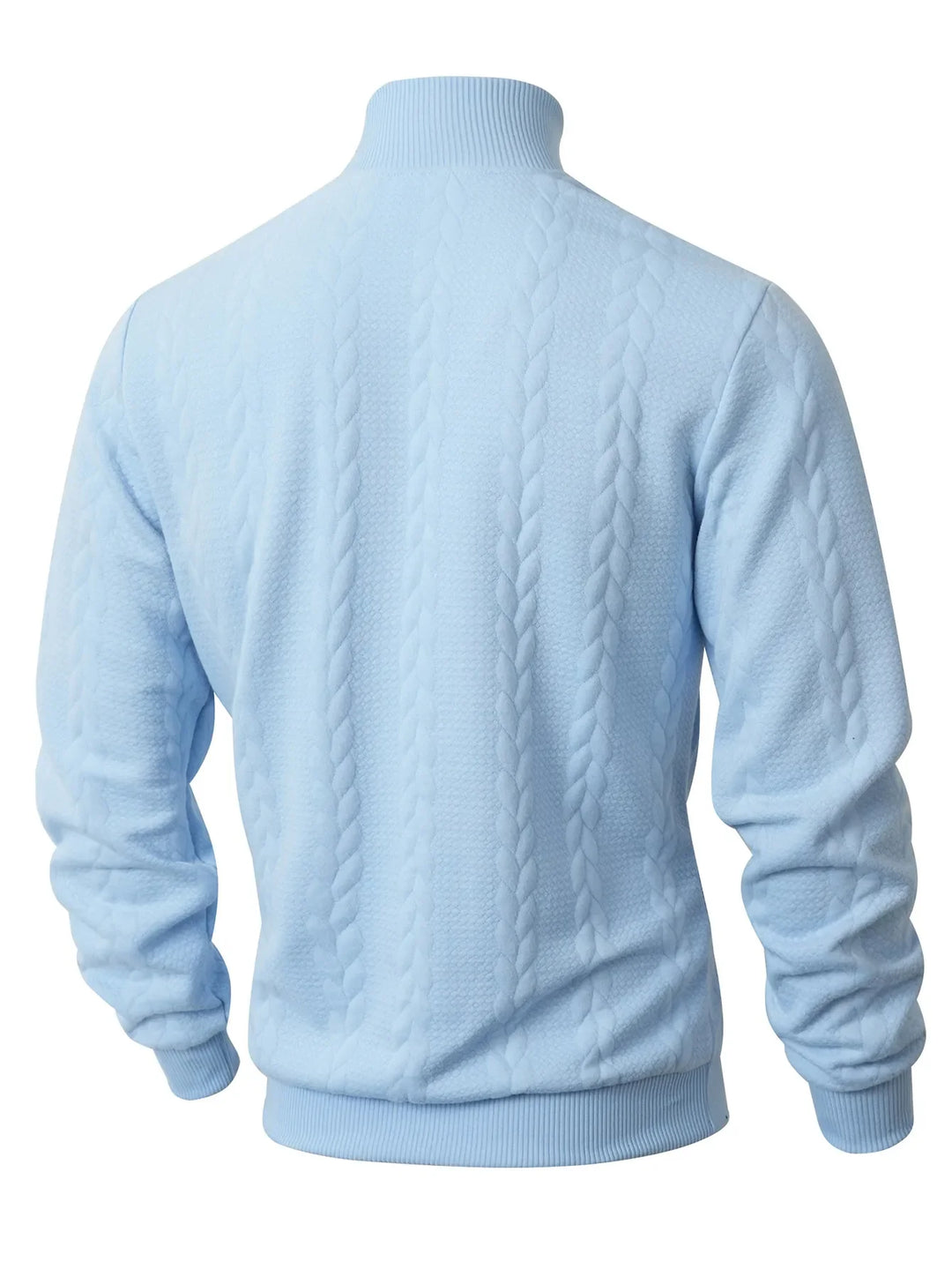 Gebreide herentrui met hoge hals - Leif
