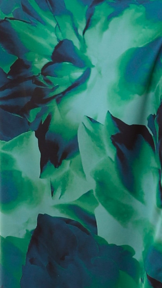Asymmetrische lange jurk met bloemenprint voor dames - Lena