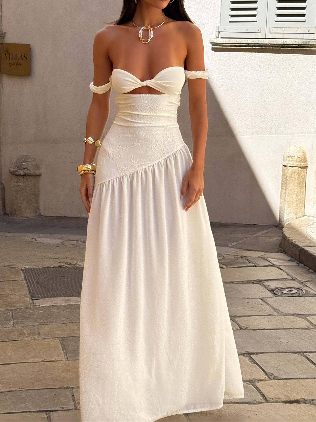 Maxi-jurk voor dames met split - Helga