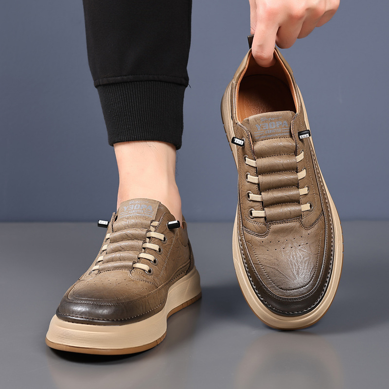 Herensneakers moderne stijl klassieke veters - Elian