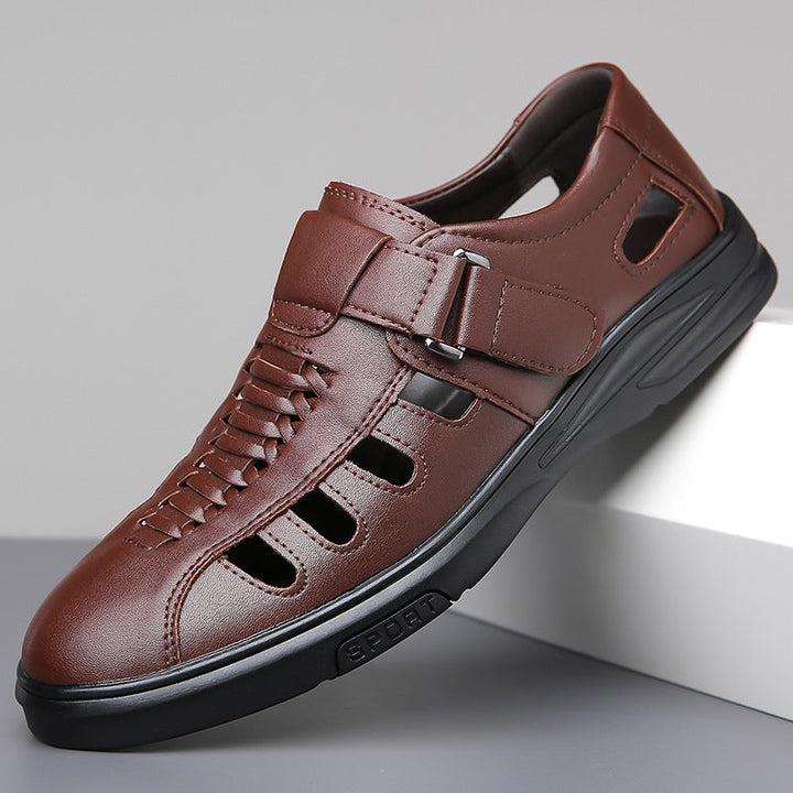 Herensandalen met klittenbandsluiting en geventileerd ontwerp - Bruno