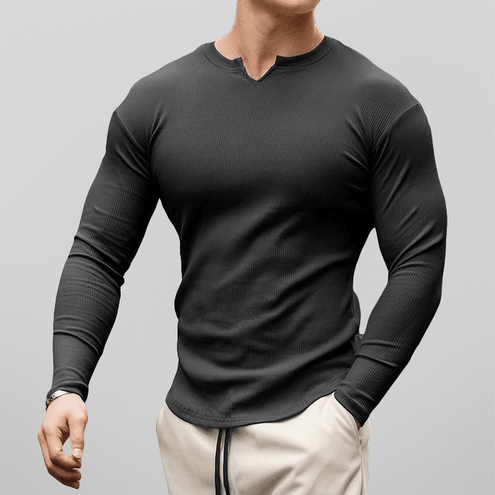 Niran - Katoenen herensportshirt met stretch