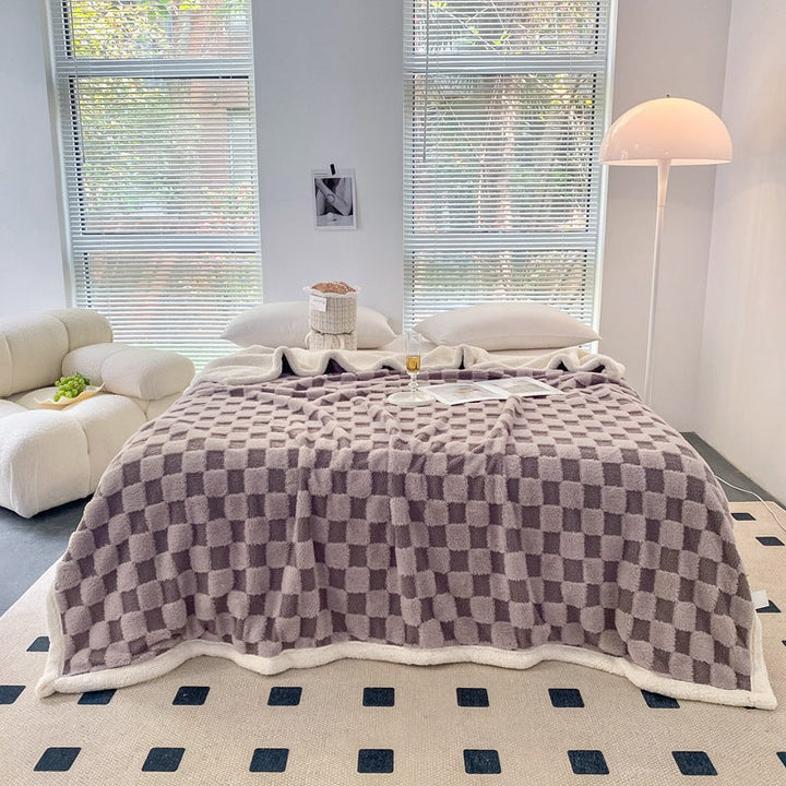 Zachte bedrukte deken