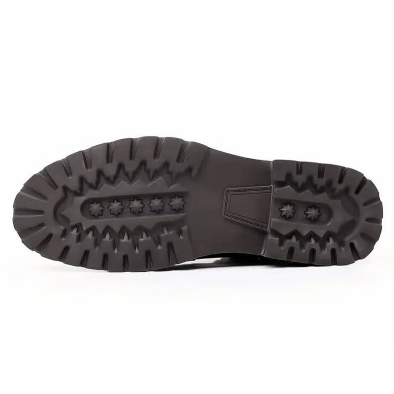 Leren herenlaarzen met antislipzool - Jason