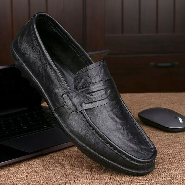 Casual loafers voor heren met gladde afwerking en klassieke stijl - Marco
