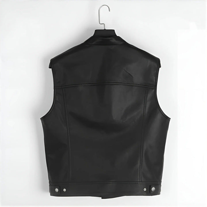 Herengilet in bikerstijl met leereffect - Ardent