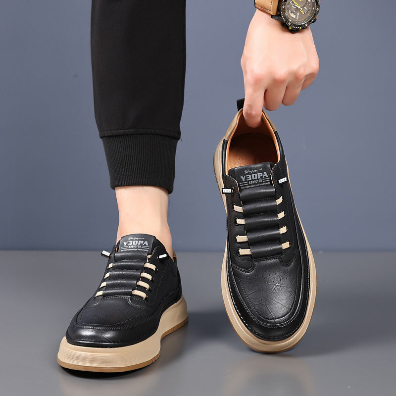 Herensneakers moderne stijl klassieke veters - Elian