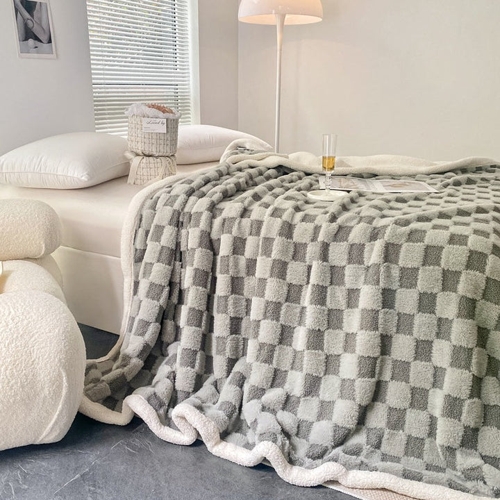 Zachte bedrukte deken