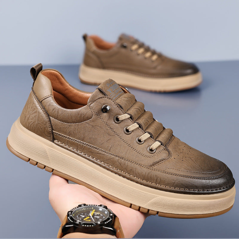 Herensneakers moderne stijl klassieke veters - Elian