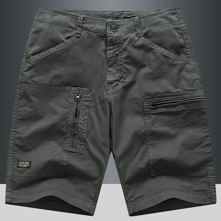 Rechte cargo short met rits voor heren - Elias