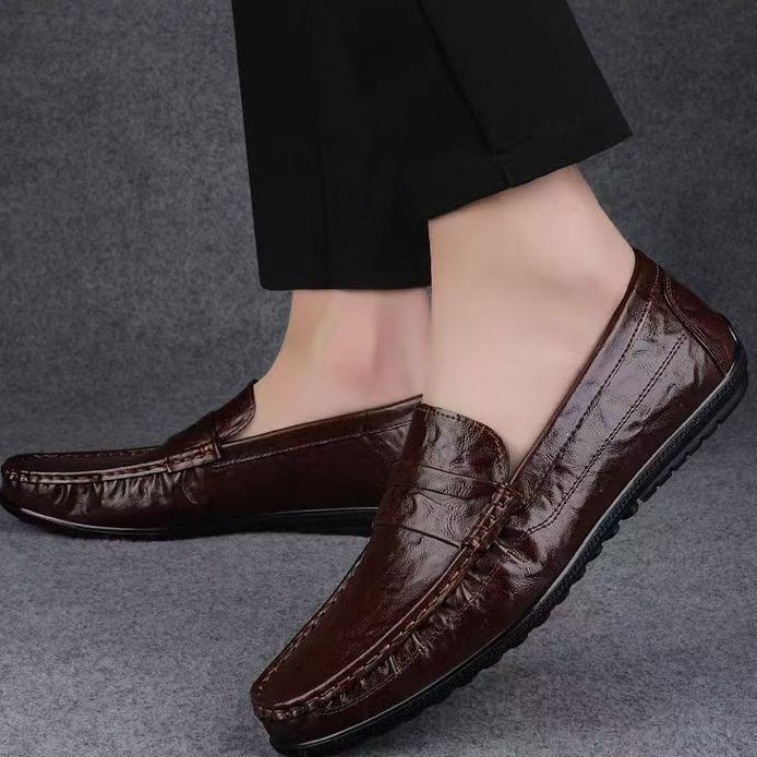 Casual loafers voor heren met gladde afwerking en klassieke stijl - Marco