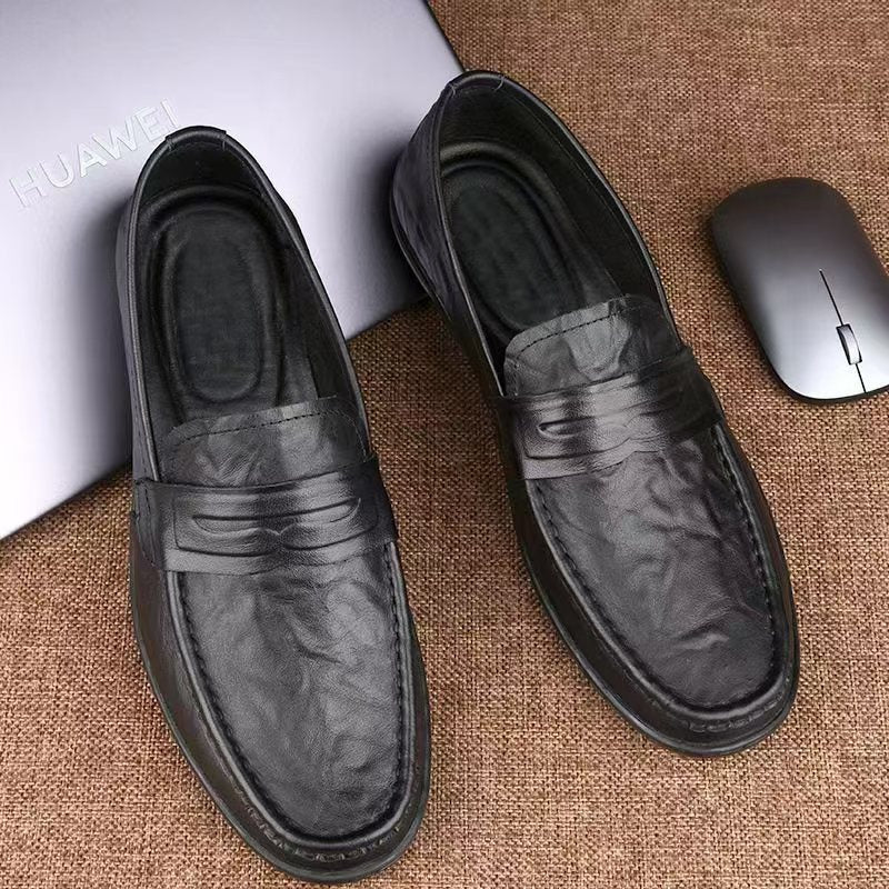 Casual loafers voor heren met gladde afwerking en klassieke stijl - Marco