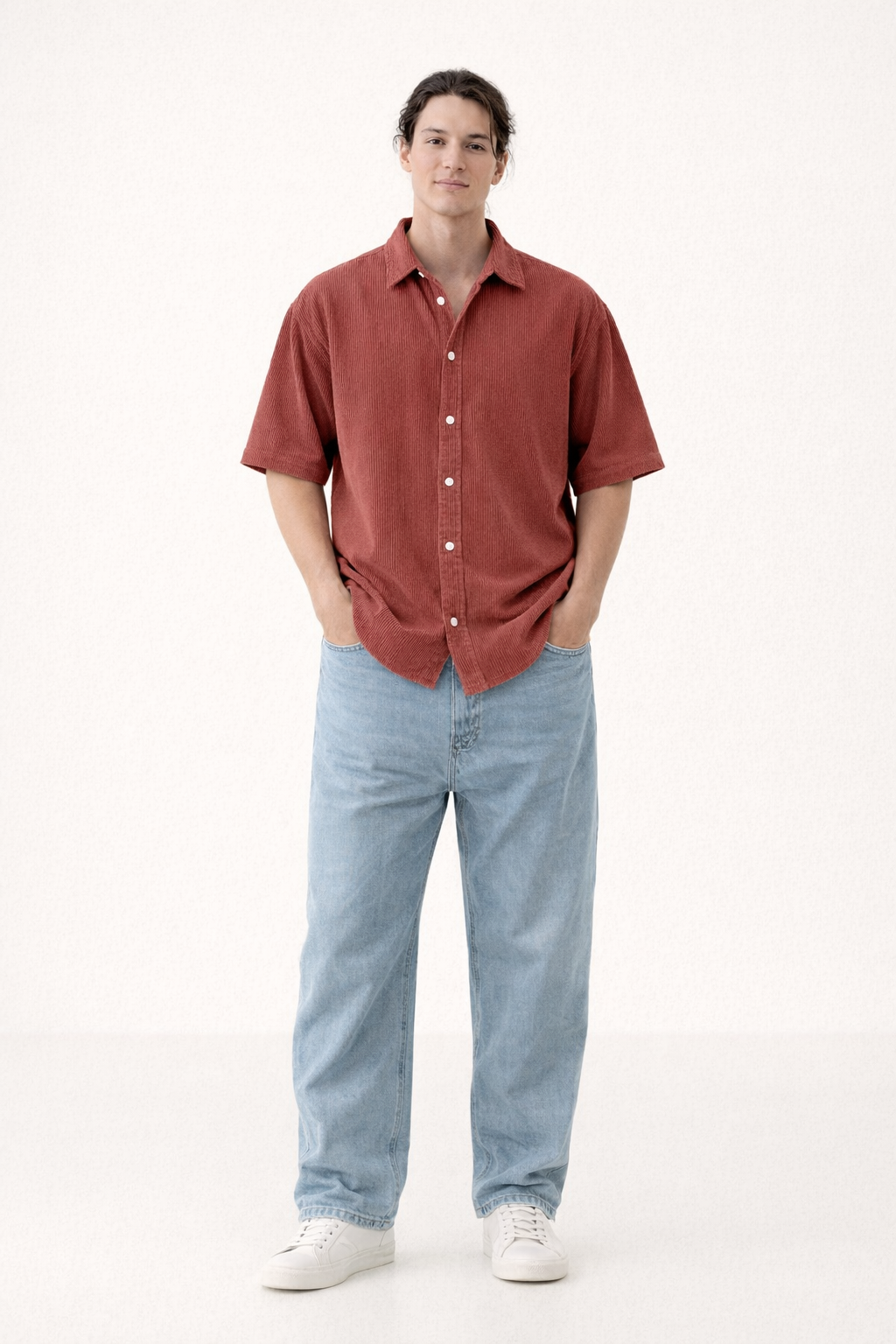 Herenoverhemd korte mouw lichtgewicht ademend zomers casual shirt - Velmar