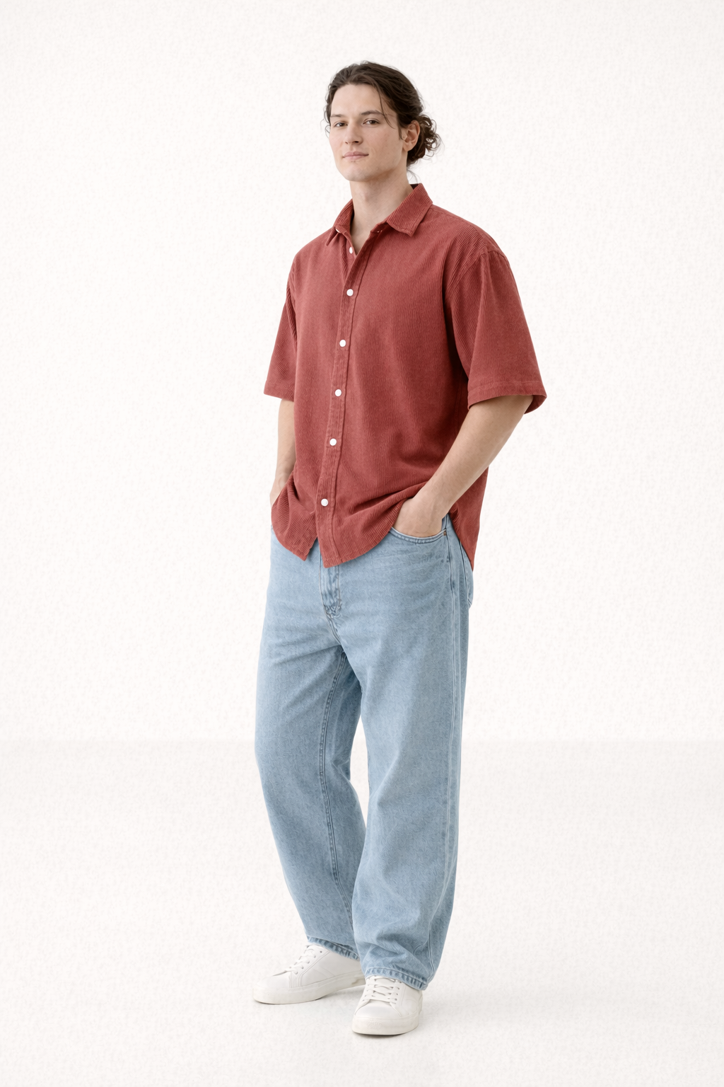 Herenoverhemd korte mouw lichtgewicht ademend zomers casual shirt - Velmar