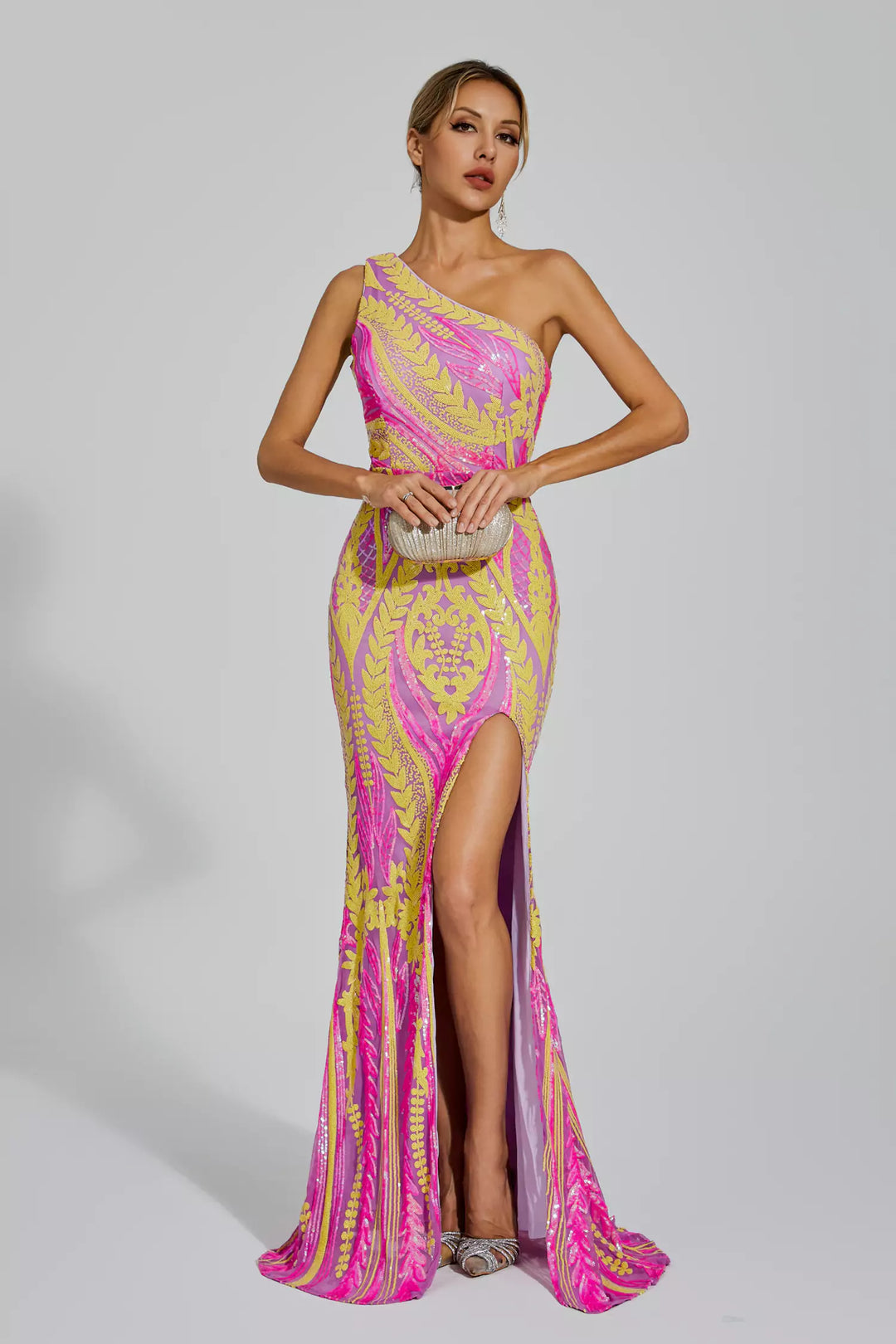 Dames maxi-jurk met zijsplit - Waltraud