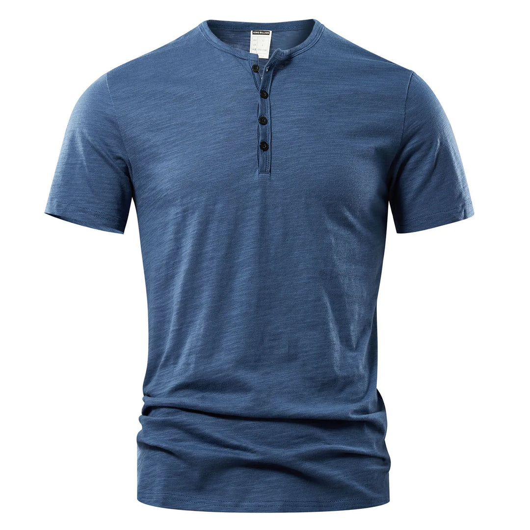 Heren Henley T-shirt - Casual & Klassiek