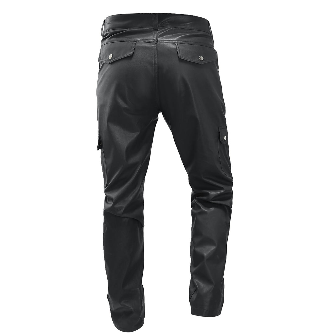 Cargo herenbroek met leereffect - Darsen