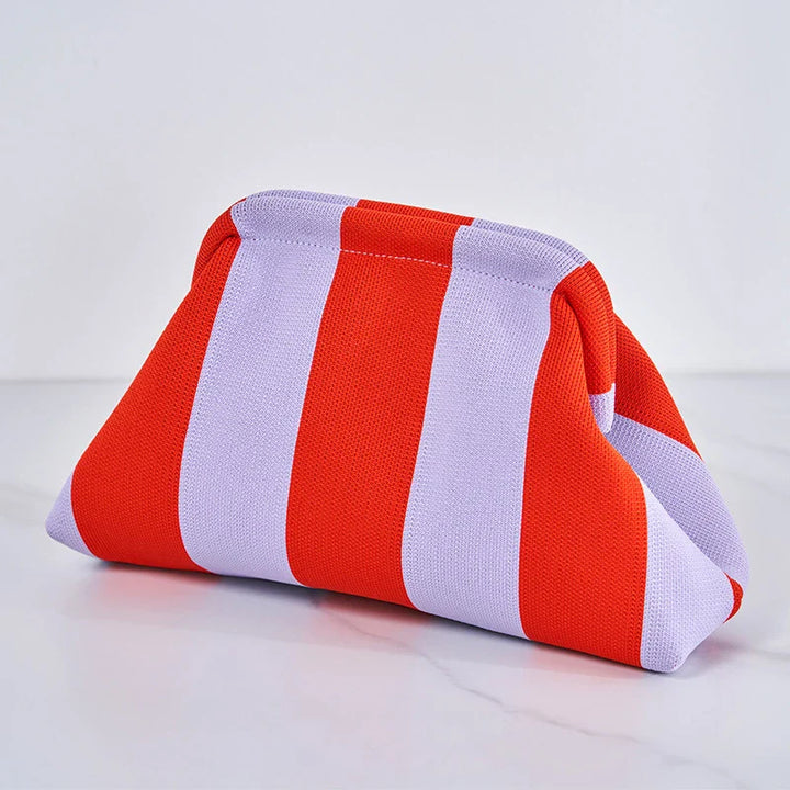 Vrouwen geweven tas lente zomer stijl met gestreept design