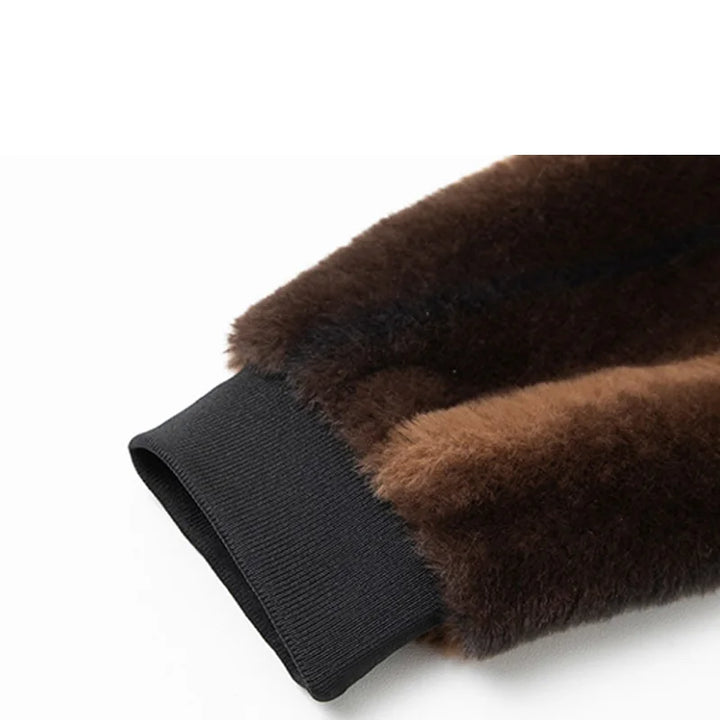 Synthetisch bontjas voor heren luxe stijl - Eryon