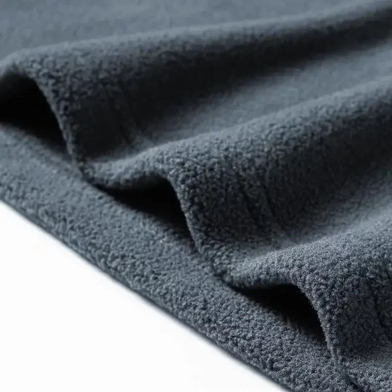 Fleece herentrui met halve rits - Braden