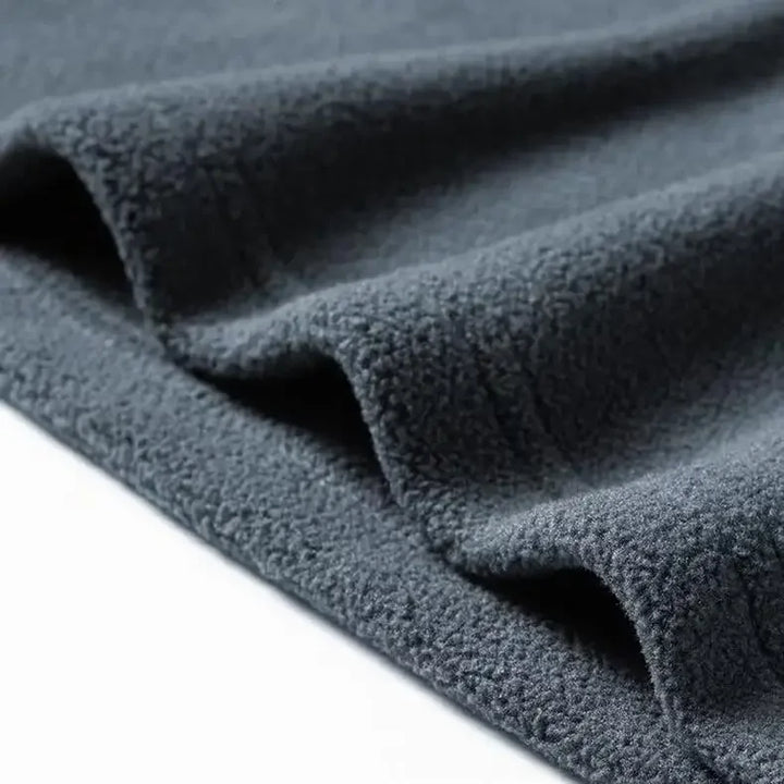 Fleece herentrui met halve rits - Braden