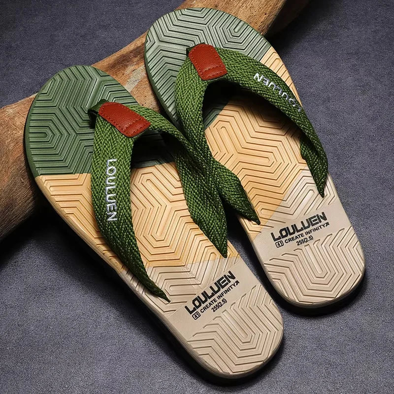 Sandalen met geweven zool voor heren - Peter
