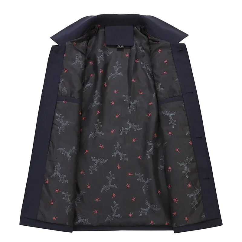 Vegan casual jas met opgestikte zakken en knopen - Samuel