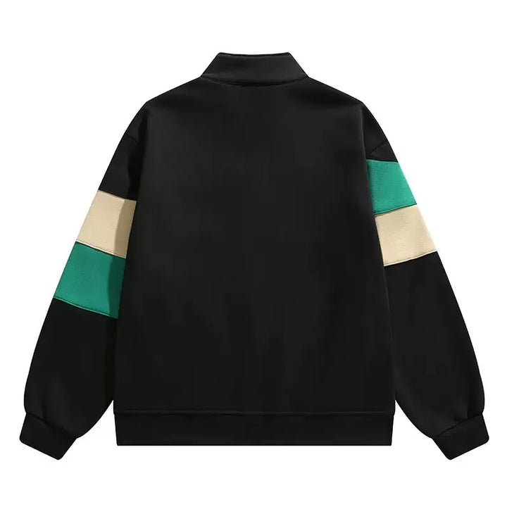 Vegan sportjack met ritssluiting en colourblocking - Ardan