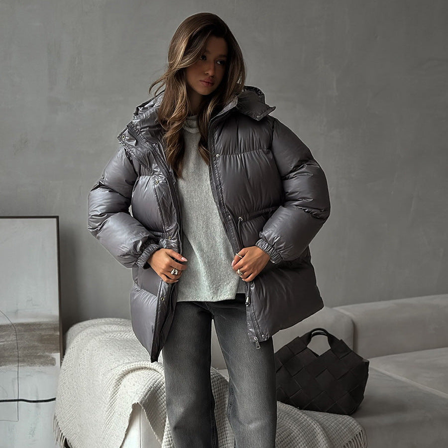 Gewatteerde damesjas met verstelbare capuchon - Elissea