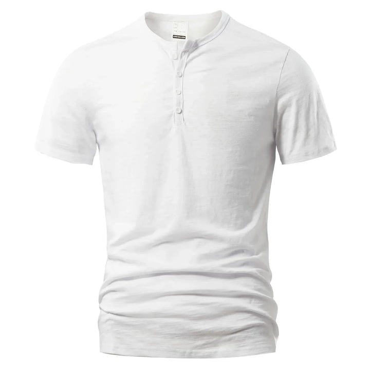 Heren Henley T-shirt - Casual & Klassiek