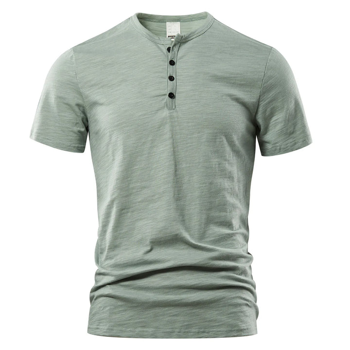 Heren Henley T-shirt - Casual & Klassiek