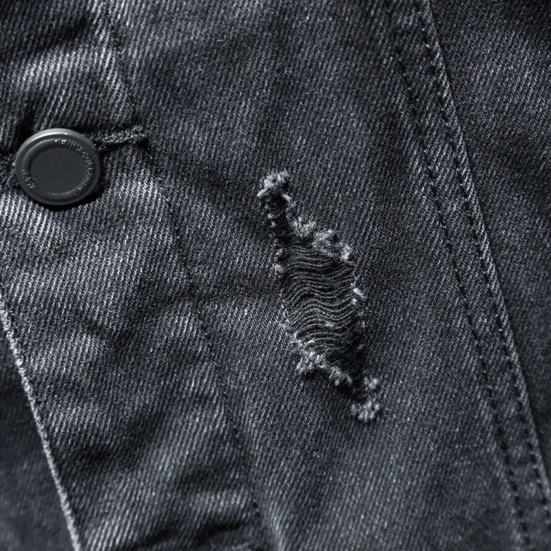 Heren spijkerjack met moderne capuchon - Elrick