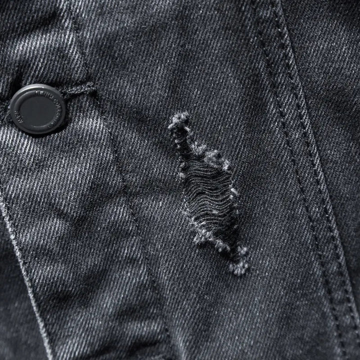 Heren spijkerjack met moderne capuchon - Elrick