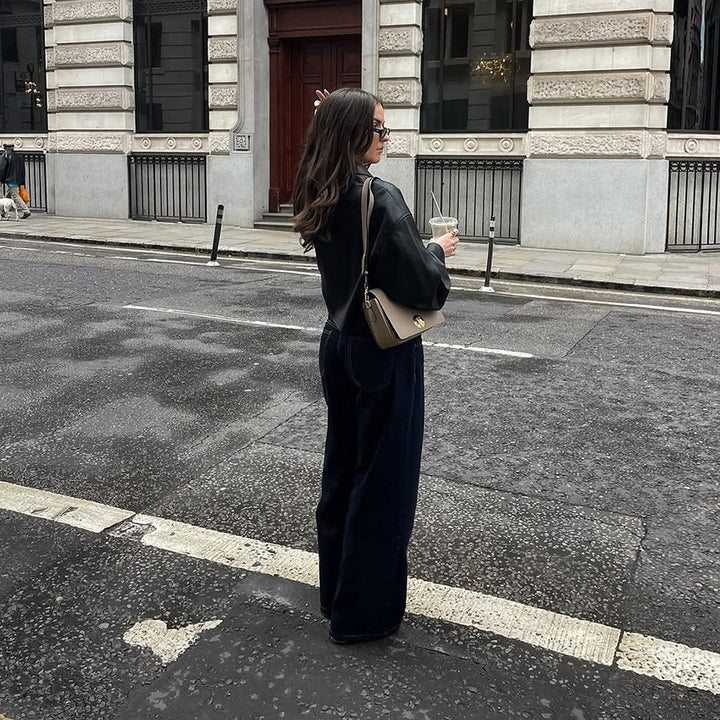 Kort damesjack met metalen ritssluiting - Raizy